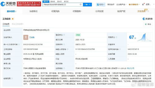 天津城投成立低空經(jīng)濟(jì)研究院，注冊資本500萬推動工程技術(shù)研發(fā)